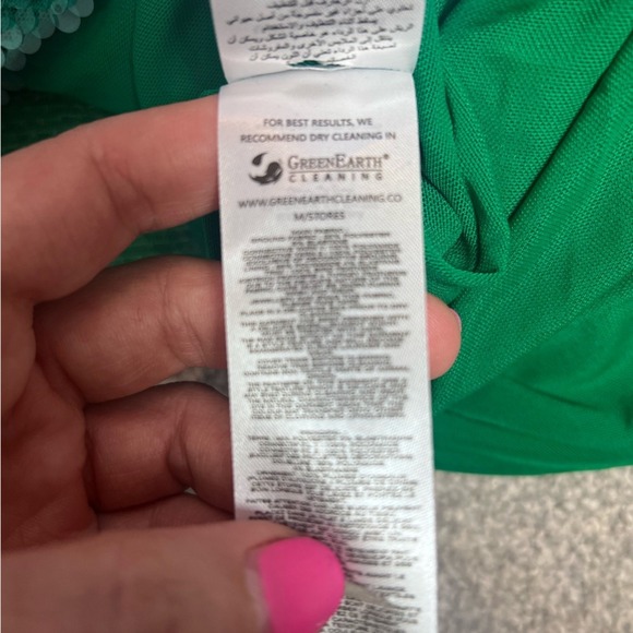 Self portrait Holiday Green Formal Sequin midi dress size 6 - Picture 8 of 13